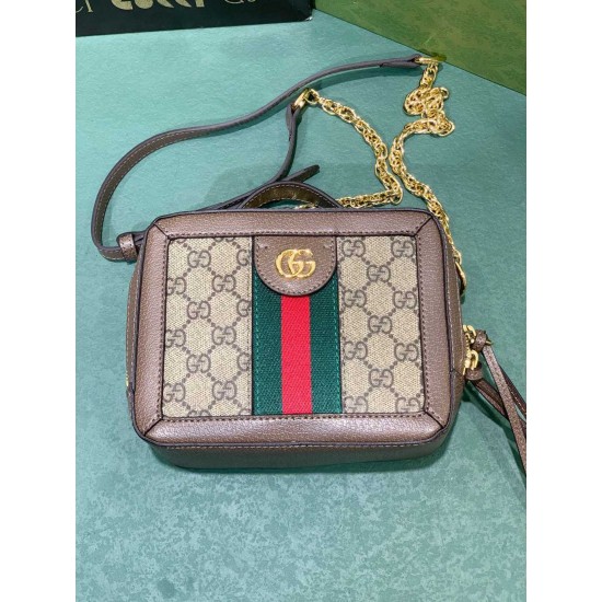 Gucci GG letter pattern mini shoulder bag Ohidia Collection Retro chain Crossbody Bag